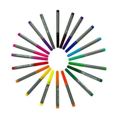 Set de marqueurs textiles lavables Splat Planet - 20 couleurs