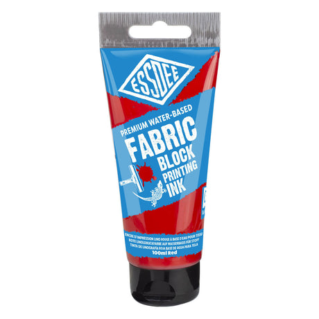 Encre d'imprimerie textile Essdee rouge - 100ml