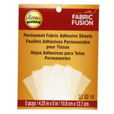 Aleene's • feuilles de colle textile fabric fusion 10,8x12,7cm 5pcs.