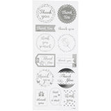 Creativ Company autocollants argent merci, 1 vel