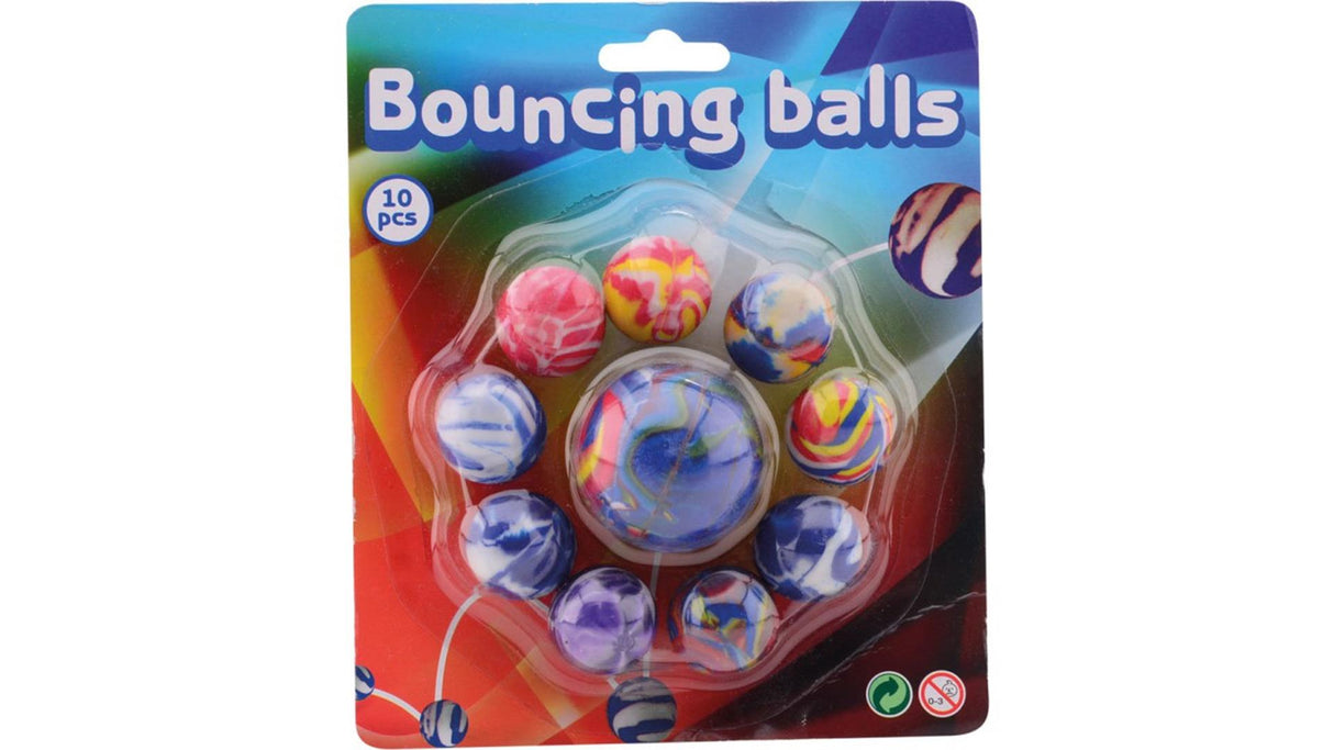Balles rebondissantes Johntoy Summer Fun, 10 pcs.