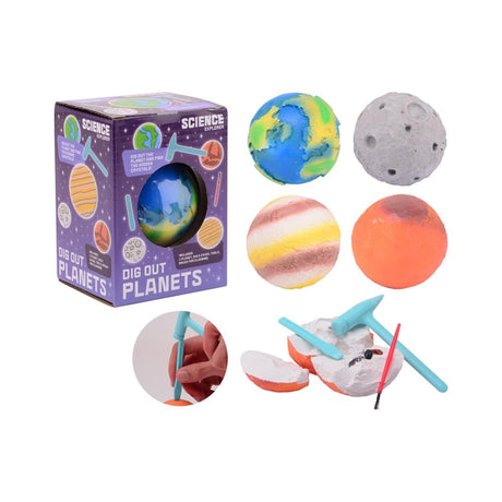 Johntoy John Toy Science Explorer Planètes Ensemble de découpe, 4 assortis