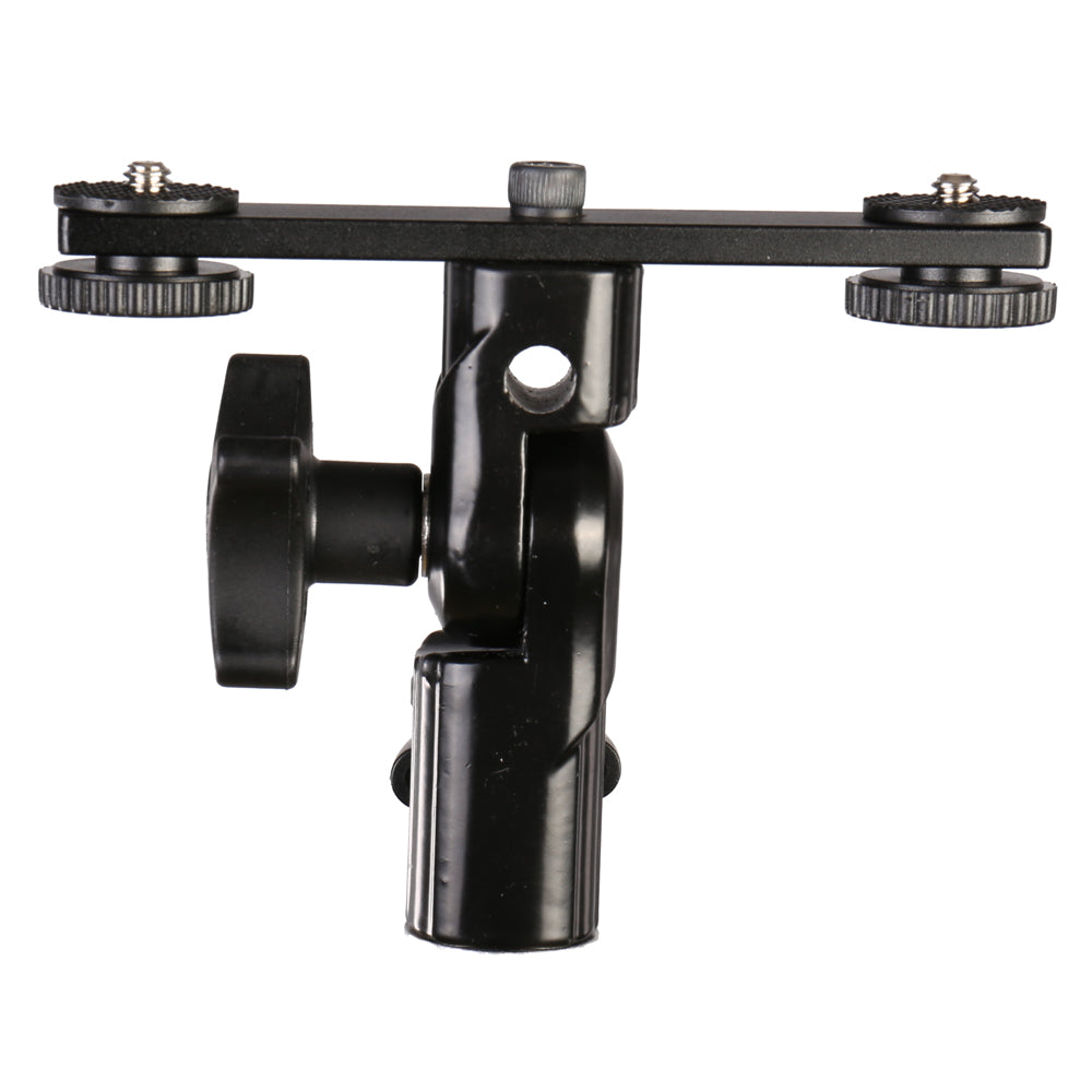 Falcon Eyes Twin Mount Bracket Inclinant + 2 x Flash Shoe CLD-14A