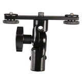 Falcon Eyes Twin Mount Bracket Inclinant + 2 x Flash Shoe CLD-14A