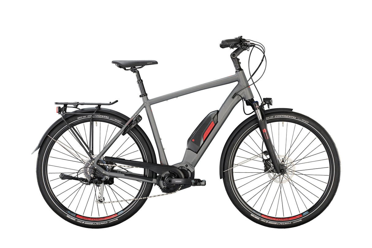 Vélo de trekking électrique Victoria etouring 6.4 mod. 22 victoires en vélo électrique. visite électronique. 6,4 28 55 diam. 9sp gris mat