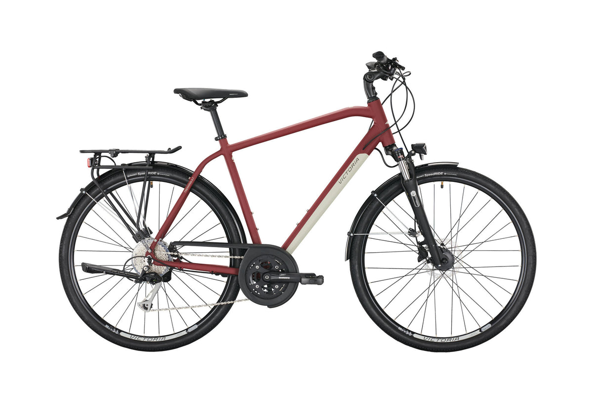 Vélo de trekking Victoria 6.7 mod. 22 vélo vict.trekking 6,7 28 51 diam. 27sp rouge mat