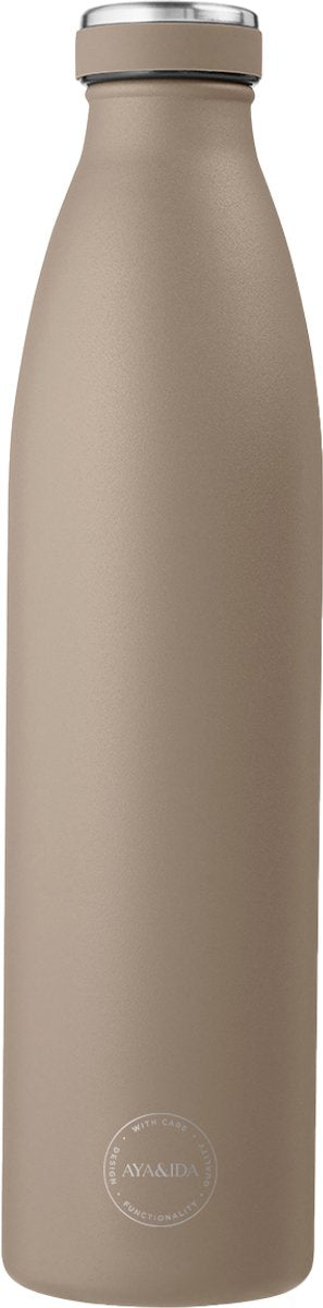 Aya ida aya ida - gourde - thermos - gourde - gourde - à emporter - 1000ml - marron poussiéreux nouveau !