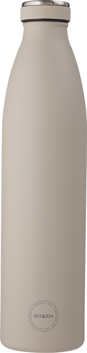Aya ida - gourde - thermos - bouteille d'eau - 1000ml - beige crème