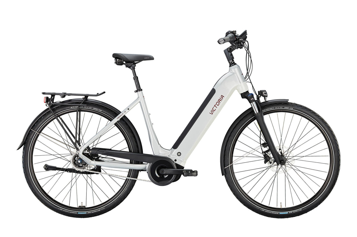 Vélo de trekking électrique Victoria tresalo 15 (#1) ebike vict. tresalo 15 28 48 5sp cb argent