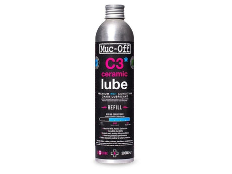 Muc-off entretien vélo c3 lubrifiant céramique humide recharge 300 ml