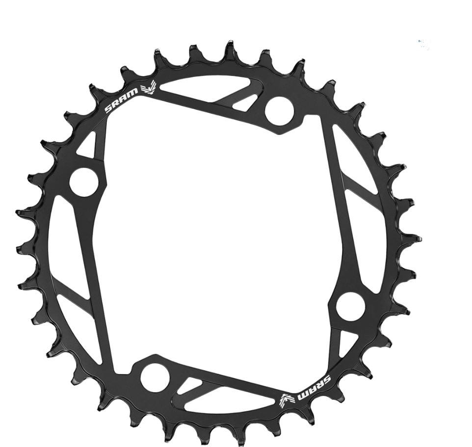 Sram plateau pignon T-type 36t 104 acier noir