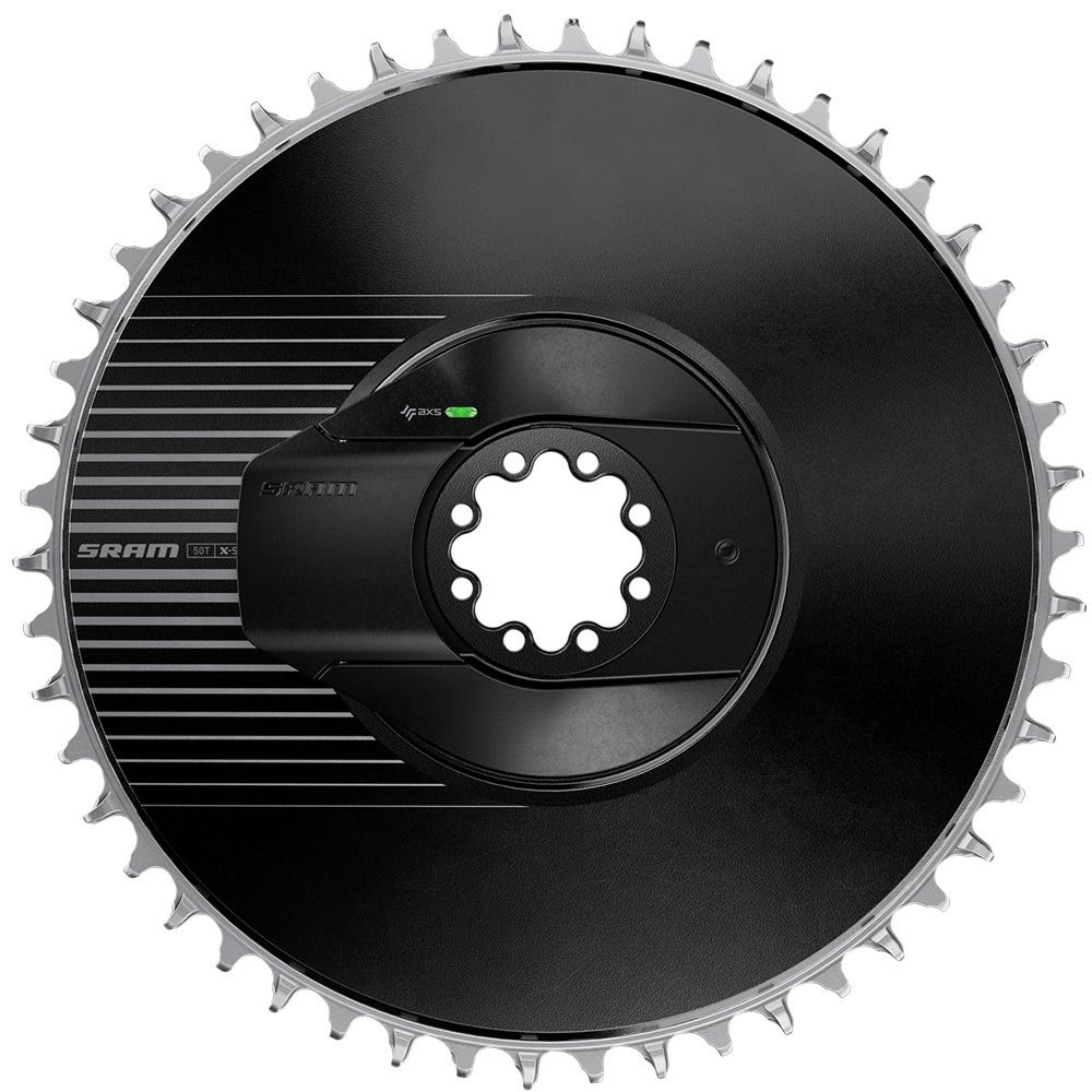 Capteur de puissance Sram kit rouge axs aero 50t montage direct e1 noir argent (lames incluses)