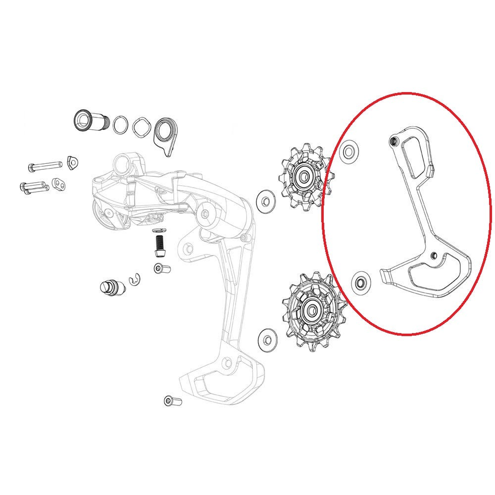 Sram derad rouge axe e1 xplr cage noir