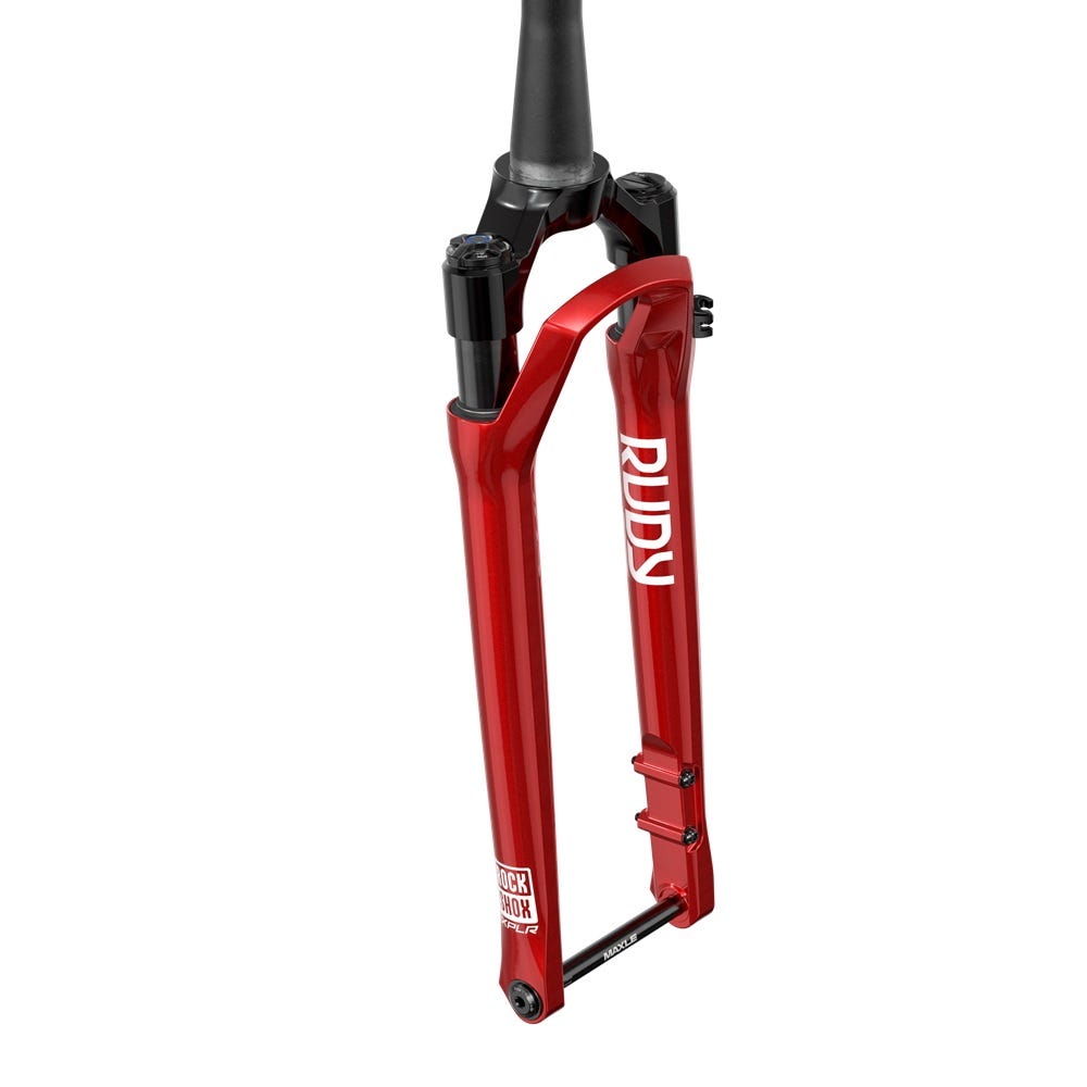Fourche avant Rockshox Rudy Ultimate Race Day 2 700c 12x100 30mm rouge électrique 51 déport