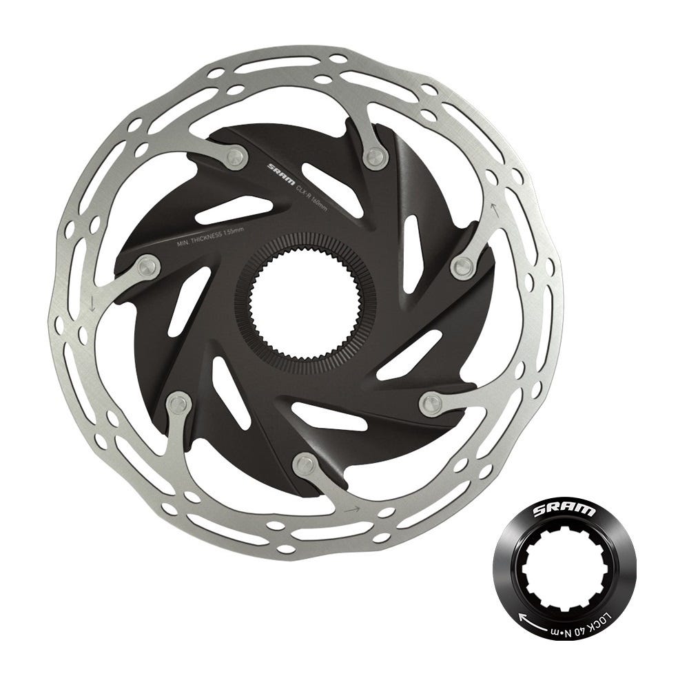 Sram bremsscheibe centerline xr rotor centerline xr 160mm avec bague de verrouillage