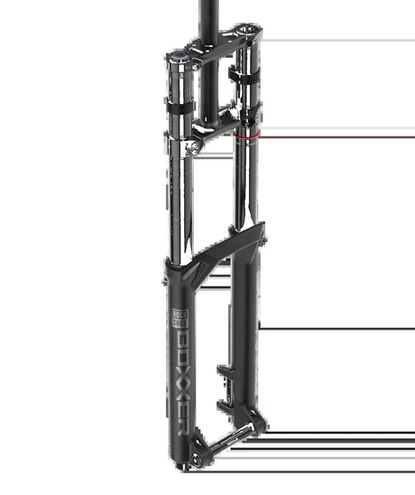 Fourche Rockshox boxxer select 29 boost - 20x110 200mm debonair+ 52 offset noir - 299792