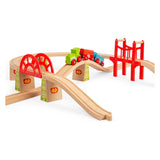 Bigjigs houten rails - bruggen uitbreiding set - 18dlg.