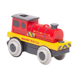 Train Bigjigs - la puissante locomotive rouge - électrique - alimenté par batterie