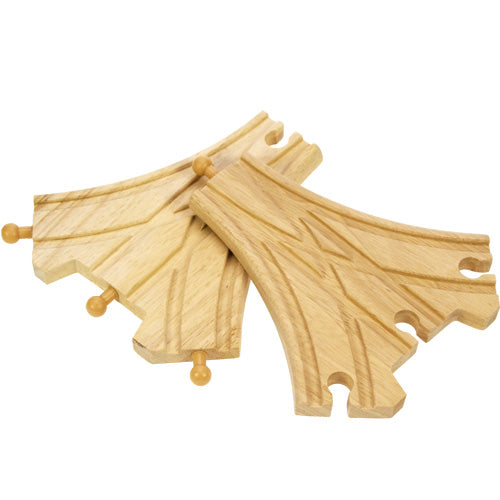 Bigjigs wooden rails 3-way split, 2st.