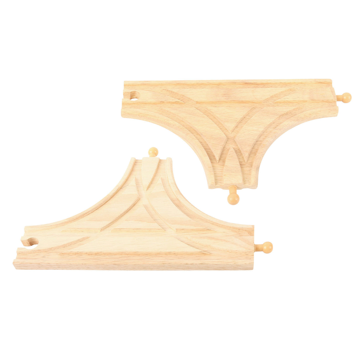 Bigjigs houten rails - t-splitsing, 2st.