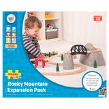 Rails en bois Bigjigs - montagne, rails et petite montagne