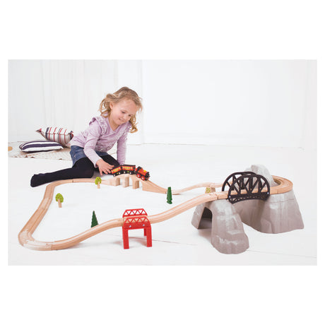 Bigjigs Wooden Rails - Rocky Mountain Expansion Set, 12dlg.