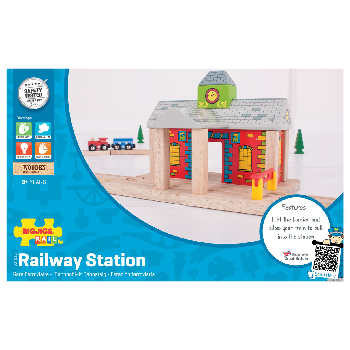 Bigjigs Rails en bois - gare
