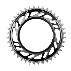 Plateau Sram rouge 38 dents x-sync e1 support fileté noir argent