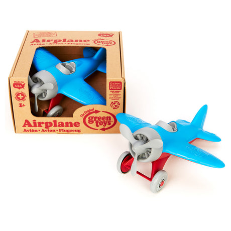 Avion jouets verts - bleu
