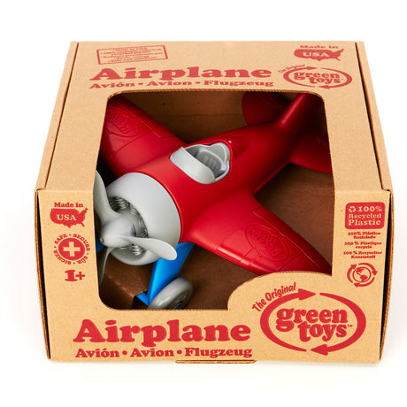 Avion jouets vert - rouge