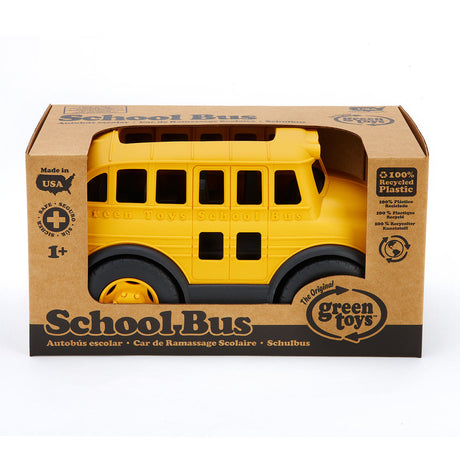 Autobus scolaire de jouets verts