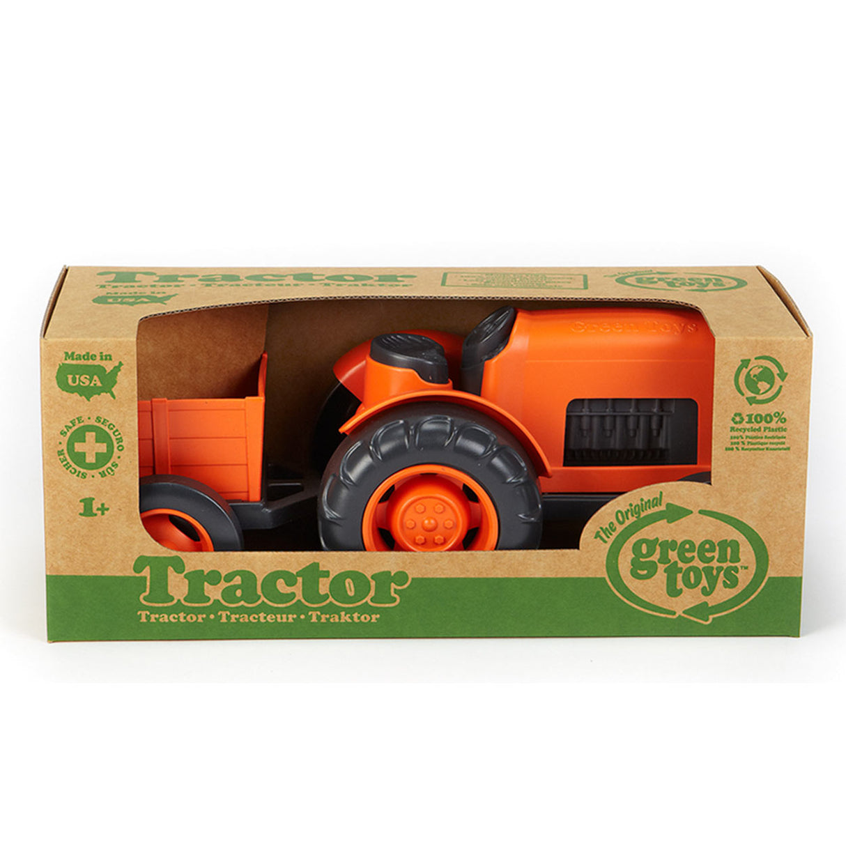 Jouets verts jouets jouet tracteur avec remorque - jouets verts