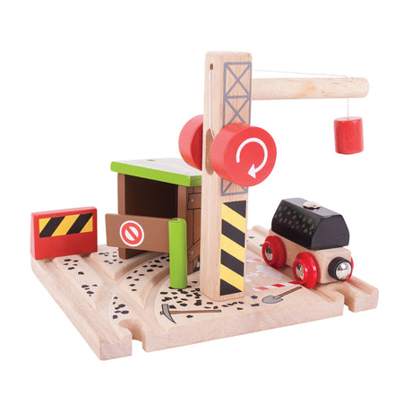 Voie ferrée en bois Bigjigs - mine de charbon