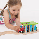 Rails Bigjigs - lavage de voiture