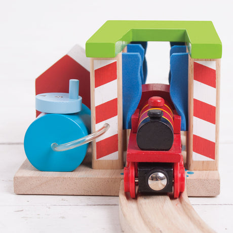 Rails Bigjigs - lavage de voiture