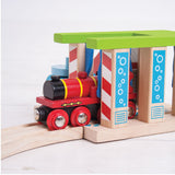 Rails Bigjigs - lavage de voiture