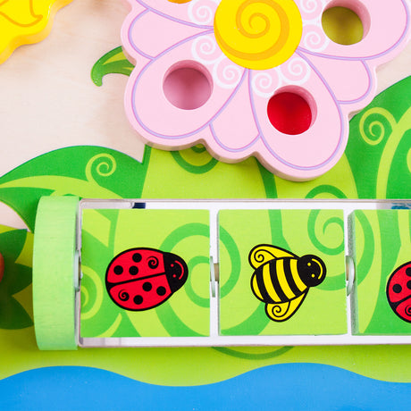 Panneau d'activité en bois Bigjigs - fleur