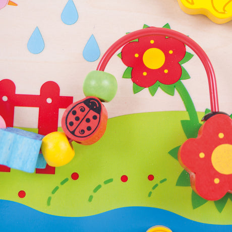 Panneau d'activité en bois Bigjigs - fleur