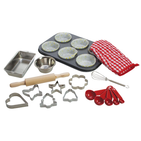 Set de pâtisserie du chef Bigjigs, 23 pièces.