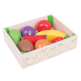 Caisse Bigjigs avec des fruits