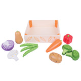Jouets Bigjigs - boîte à légumes en bois