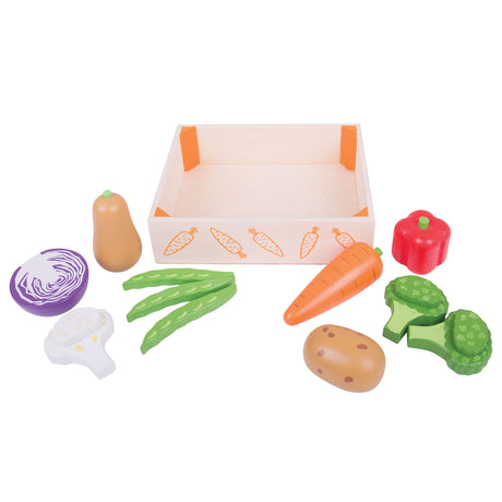 Jouets Bigjigs - boîte à légumes en bois