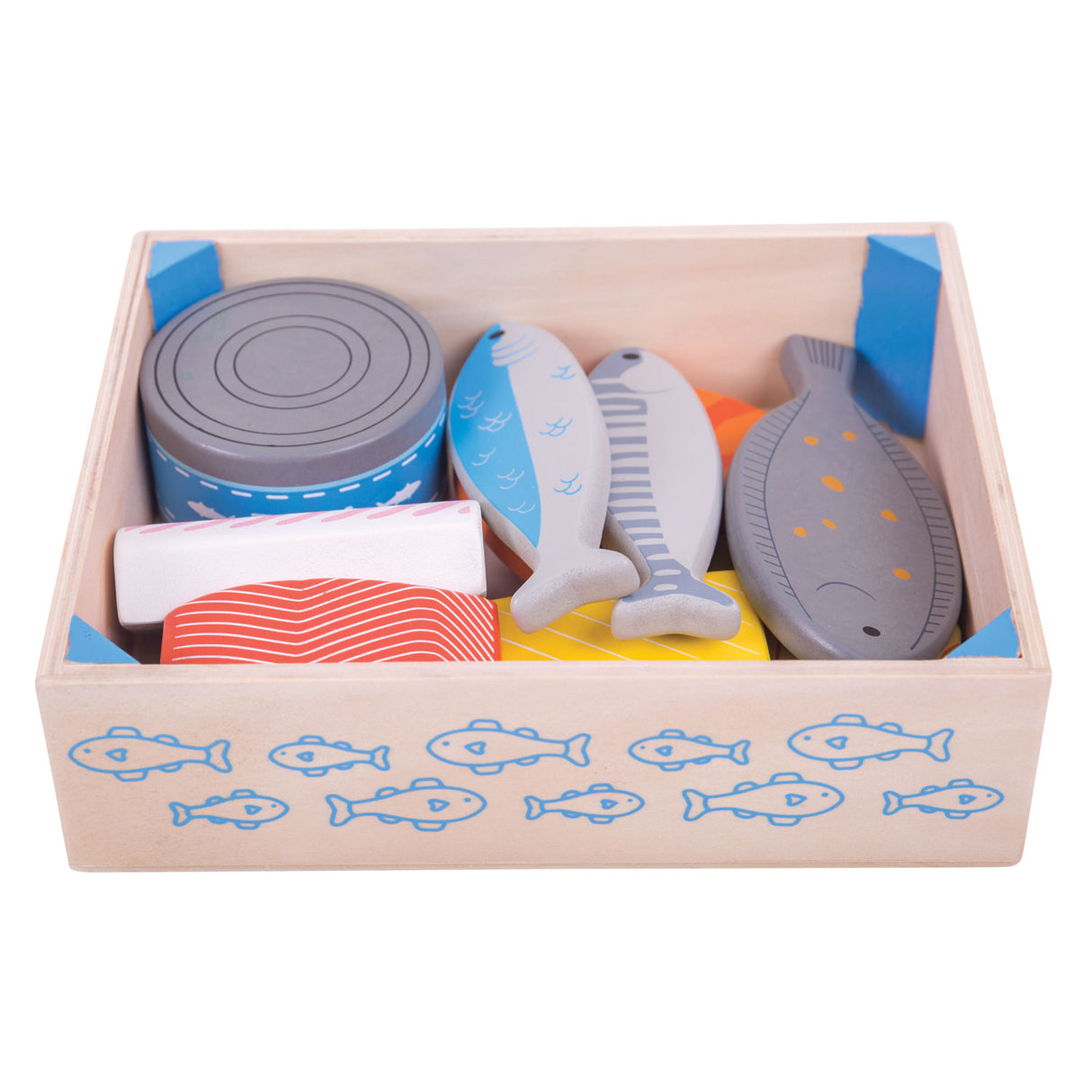 Caisse Bigjigs avec du poisson