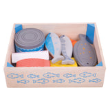 Caisse Bigjigs avec du poisson