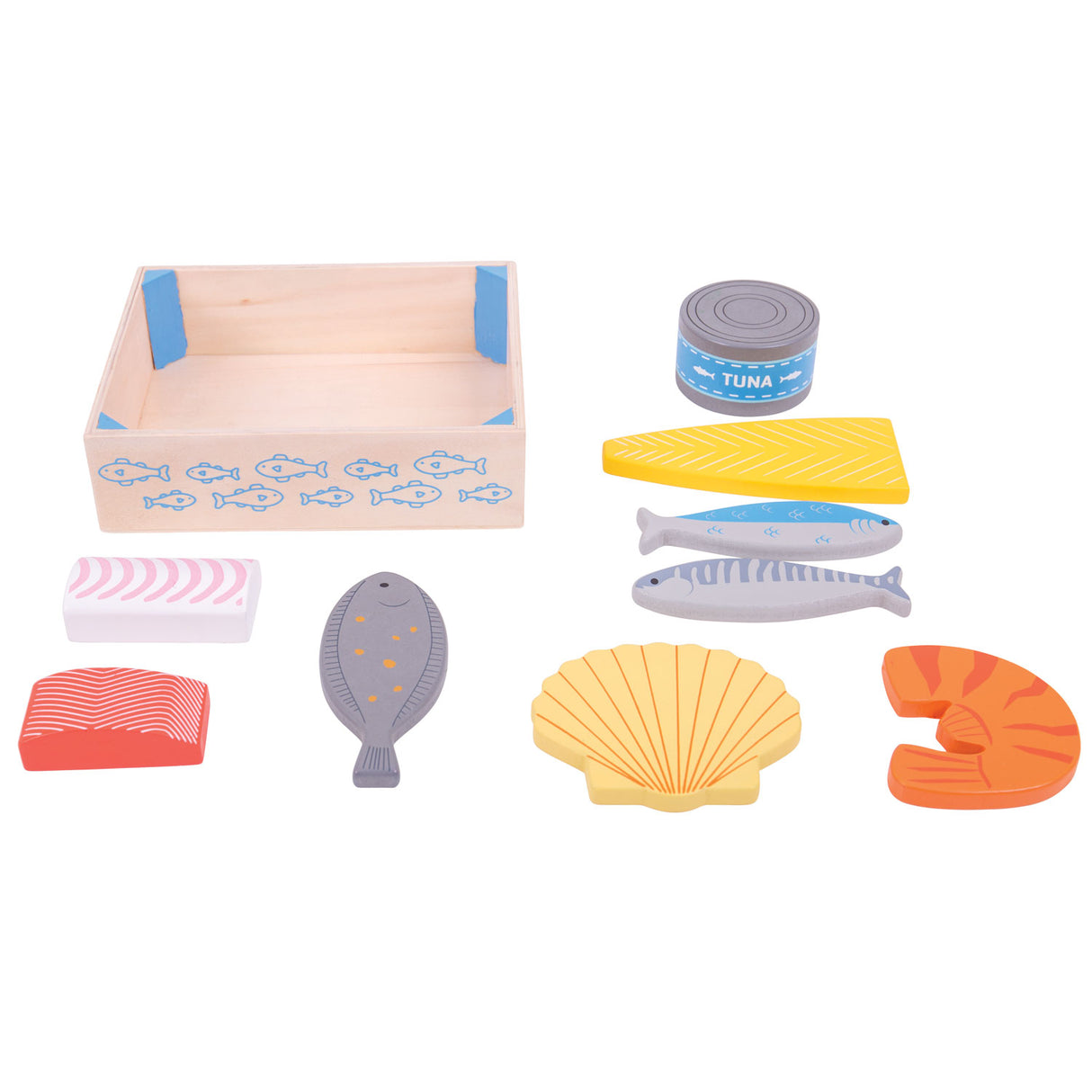 Caisse Bigjigs avec du poisson