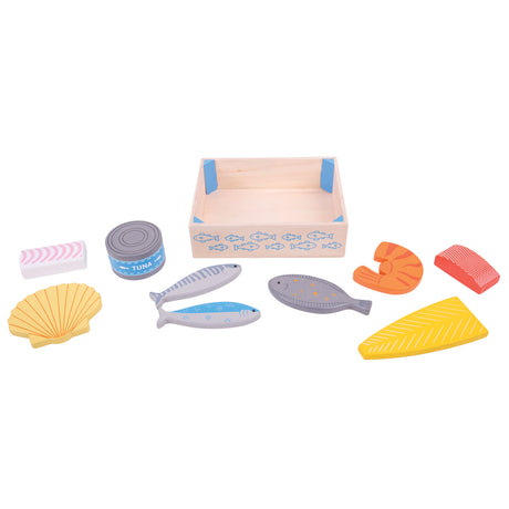 Caisse Bigjigs avec du poisson