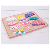 Bigjigs Wooden Dressing Puzzle Girl, 10e.