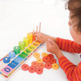 Jouets Bigjigs pour apprendre à compter le boulier - jouets verts