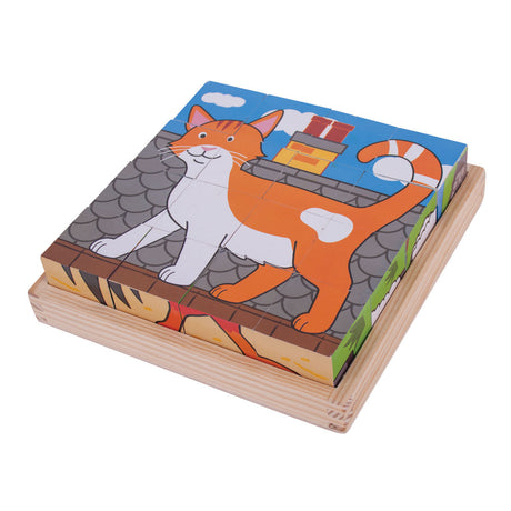 Bigjigs puzzle en blocs de bois animaux de la ferme