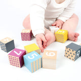 Bigjigs bigjjigs blocs en bois avec chiffres, 100% fsc